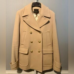 J.Crew Stadium Cloth Nello Gori Majesty Peacoat Jacket Womens 12T 12 (TALL)